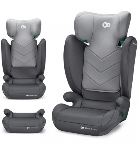 Kinderkraft i-Spark  - fotelik samochodowy i-size 15-36 | Grey